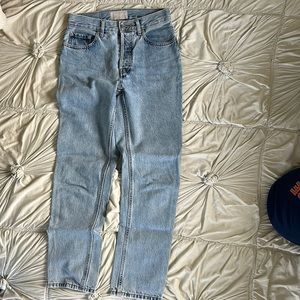 Everlane jeans, size 25, button fly, straight